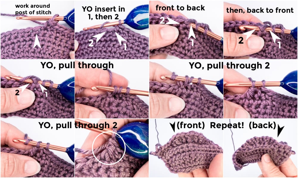 crochet fpdc stitch tute C