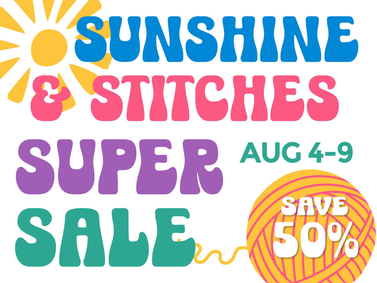 crochet sunshine stitches sale event 25