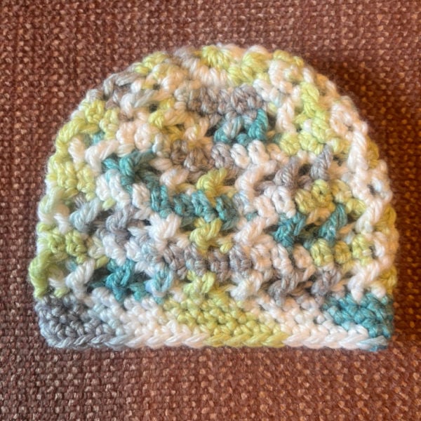 crochet 1 hops preemie hat test barbi