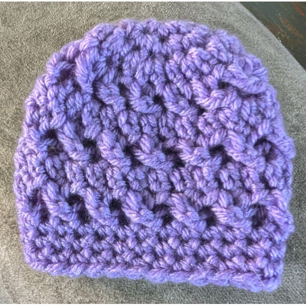 crochet 1 hops preemie hat test helen