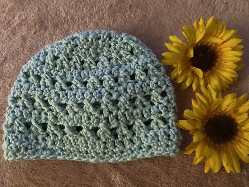 crochet 1 hops preemie hat test jean
