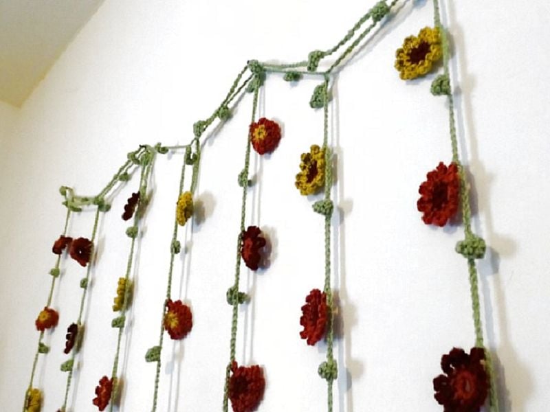 Falling Flowers Bunting by Meladora's Creations
