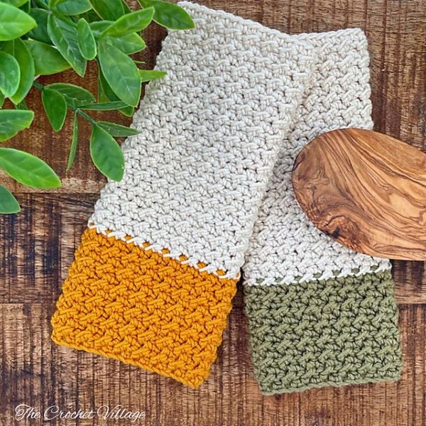 Hazel Potholder Wash Dishcloth Crochet Pattern