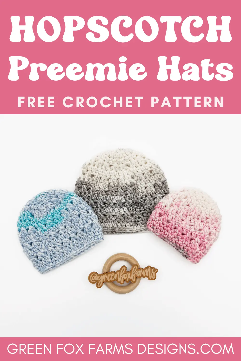 crochet Hopscotch Free Preemie Crochet Hat Pattern Green Fox Farms Designs PINS 6