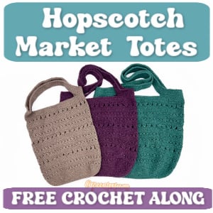 crochet Hopscotch Market Totes TN CAL
