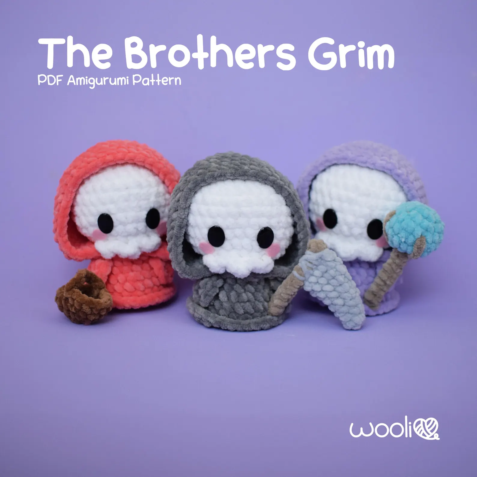 Ghost Grim Reaper Keychain Crochet Pattern etsy