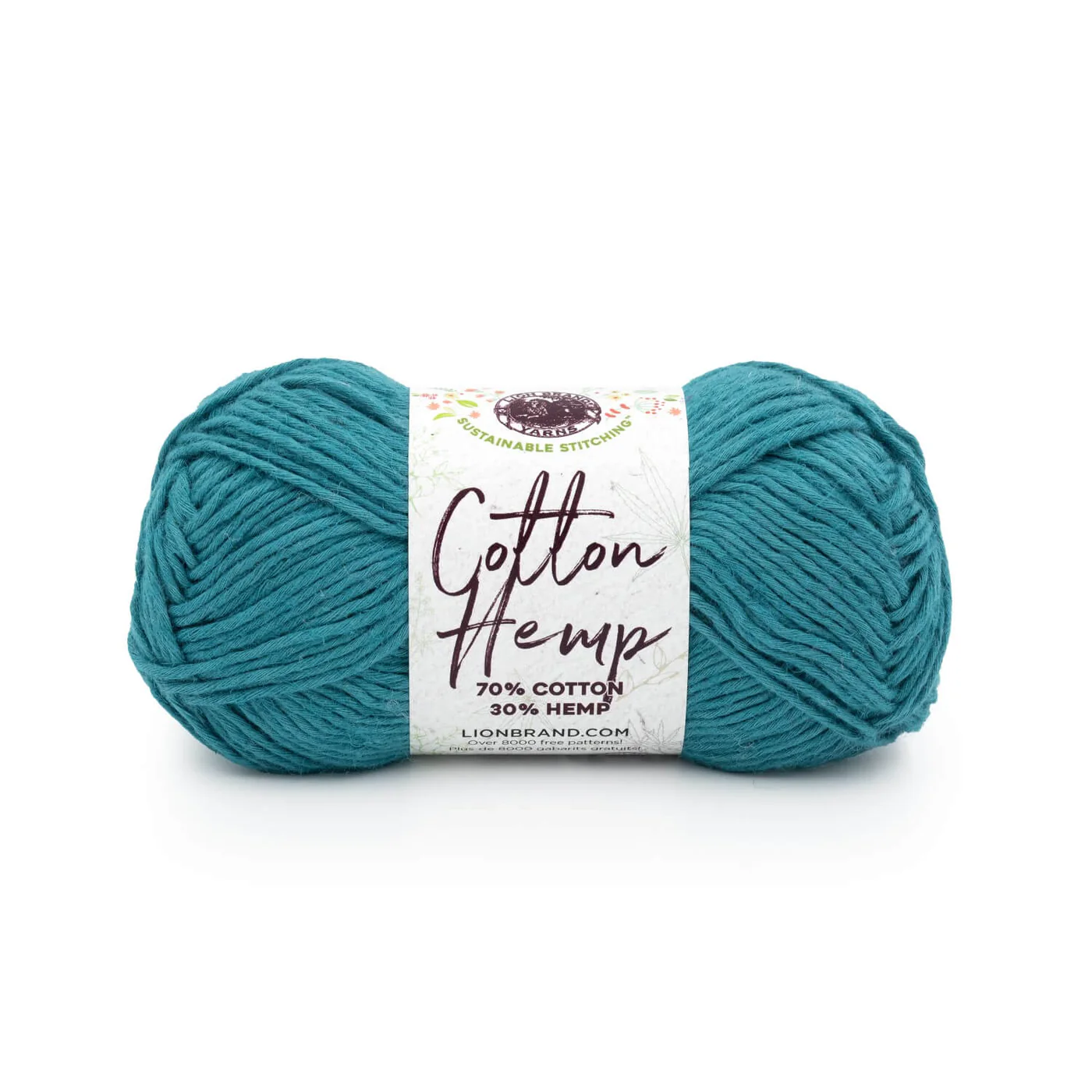 crochet lb cotton hemp teal
