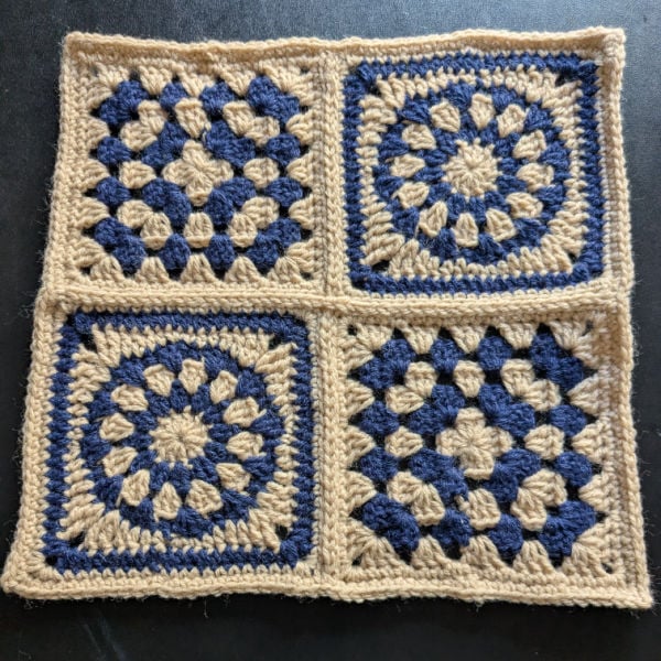 crochet 1 calli meets granny test kami