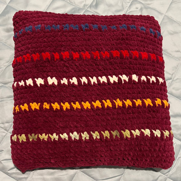 crochet 1 pop color pillow test linda S