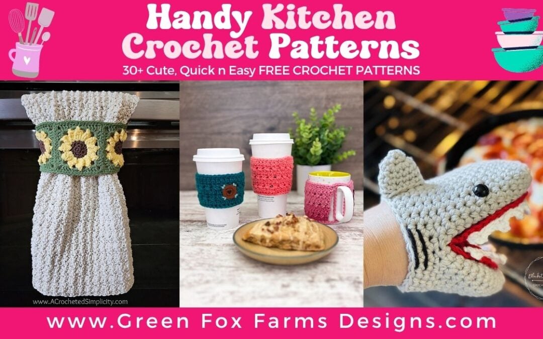 Free Kitchen Crochet Patterns to Brighten Your Home Towel Cozy Coaster Potholder