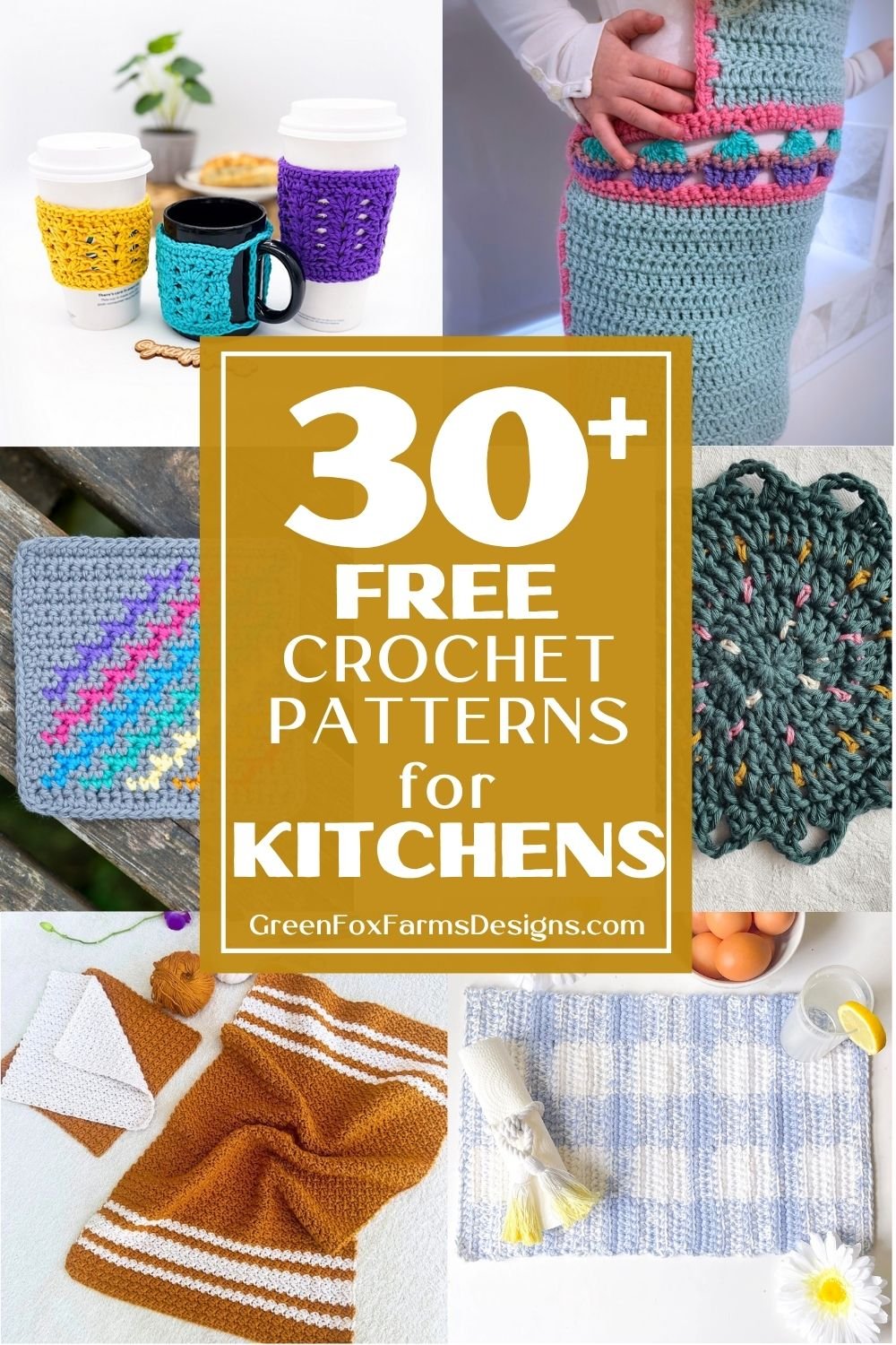 Free Kitchen Crochet Patterns to Brighten Your Home Towel Cozy Coaster Potholder Free Kitchen Crochet Patterns to Brighten Your Home Towel Cozy Coaster Potholder