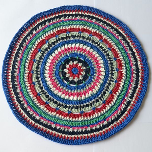 Mandala Placemat Crochet Pattern by Knitting with Chopsticks Mandala Placemat Crochet Pattern by Knitting with Chopsticks