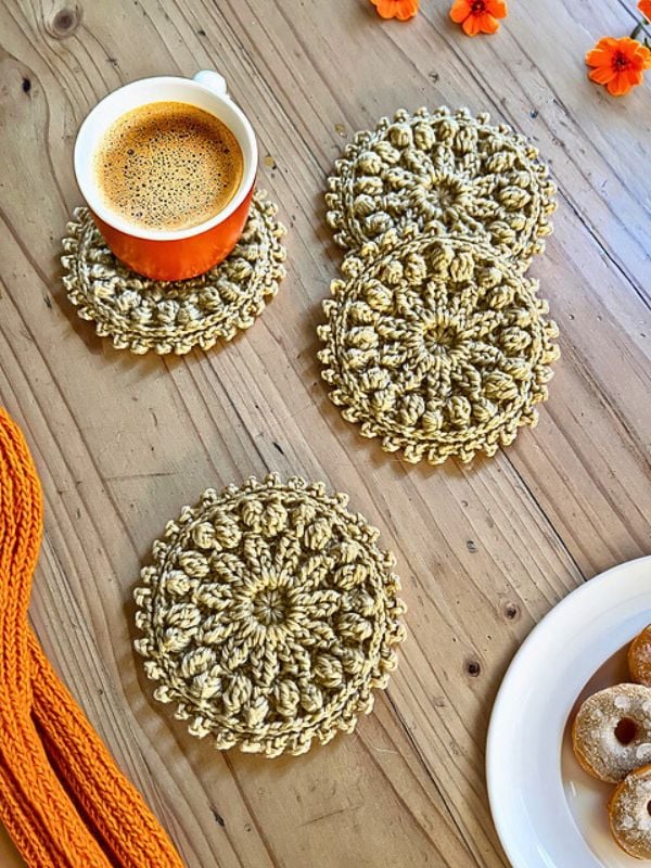 Sunshine Forever Coasters by The Crochet Fix Sunshine Forever Coasters by The Crochet Fix