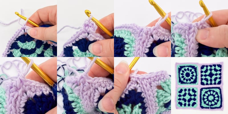 crochet calli meets granny edging tute 1 1