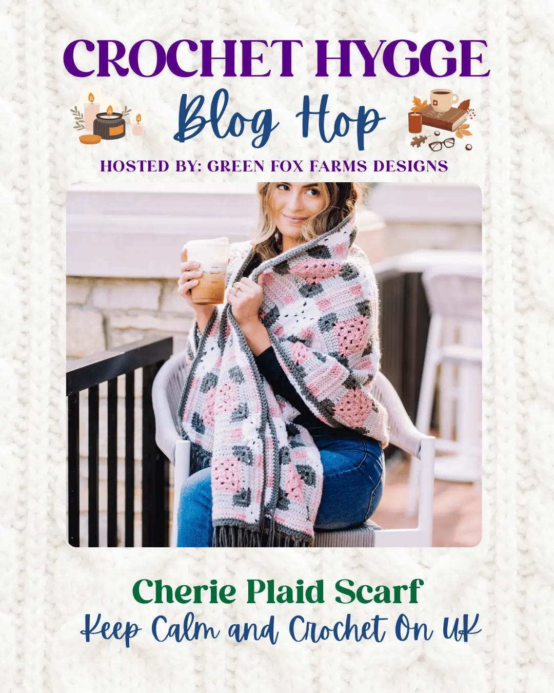 Fathers Day Crochet patterns blog hop hopscotch sofa sidekick by green fox farms designs gray