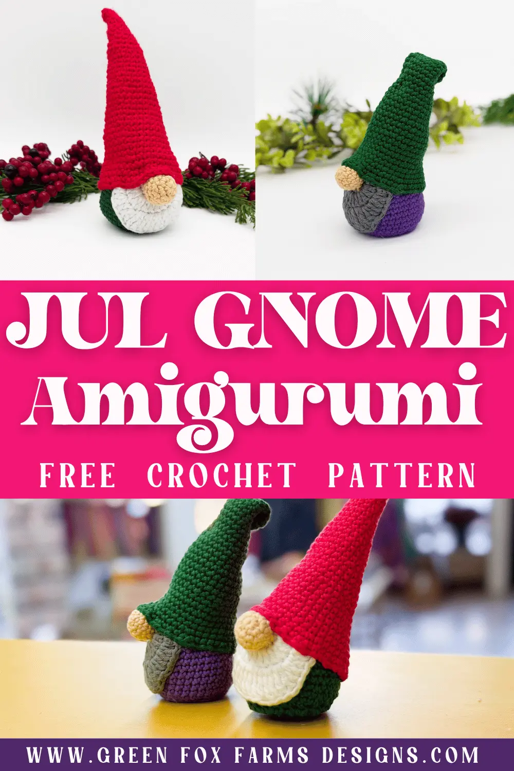 Jorik the Jul Tomten Free Crochet Gnome Pattern - Green Fox Farms Designs - PINS 1 crochet Jorik the Jul Tomten Free Crochet Gnome Pattern Green Fox Farms Designs PINS 1