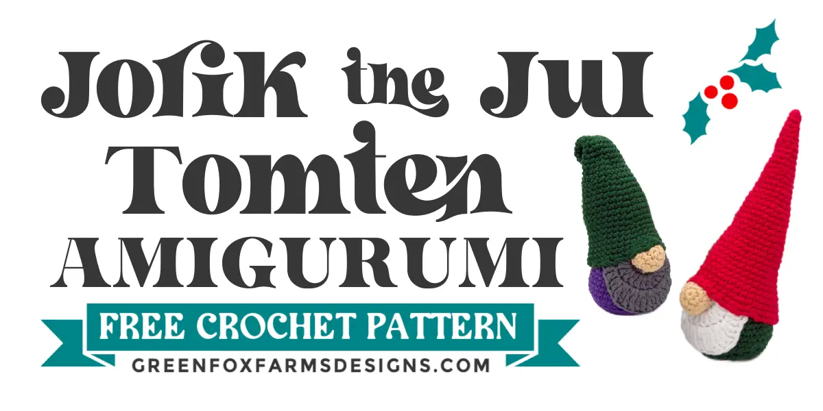 Jorik the Jul tomten free crochet gnome pattern blog graphic crochet Jorik the Jul tomten free crochet gnome pattern blog graphic