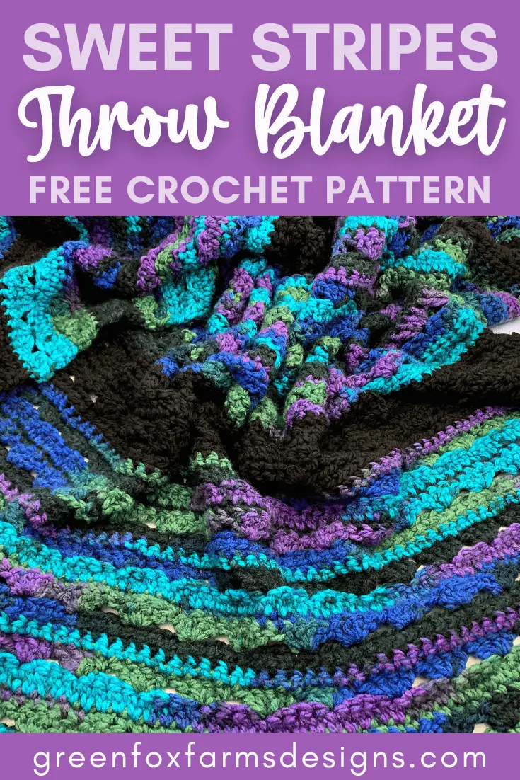 Beautiful Sweet Stripes Stockings in Red, Green, and Purple. Create your own handmade stockings with this crochet Christmas Stocking tutorial. Crochet a Stocking in Small, Medium, or Large sizes with this farmhouse Christmas Stocking crochet pattern by greenfoxfarmsdesigns.com