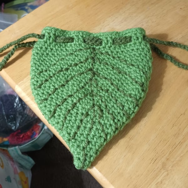 crochet 1 leaf bag test renea