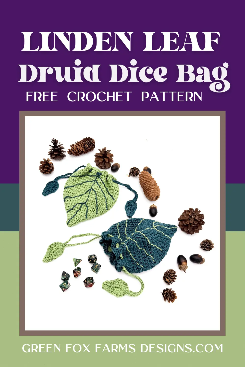 Sweet Stripes Friendship Square Crochet Pattern image with colorful crocheted afghan squares in purple, blue, coral, and mint green by www.greenfoxfarmsdesigns.com