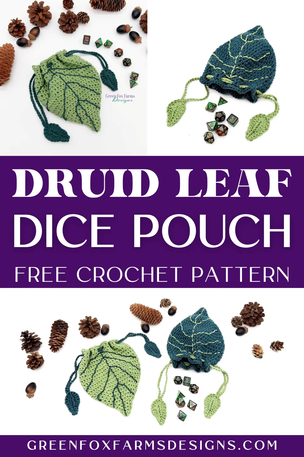 Sweet Stripes Friendship Square Crochet Pattern image with colorful crocheted afghan squares in purple, blue, coral, and mint green by www.greenfoxfarmsdesigns.com