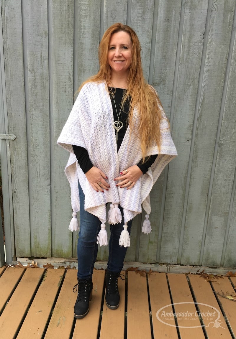 Blue Ridge Blanket Wrap Christmas Gift Pillow by Ambassador Crochet