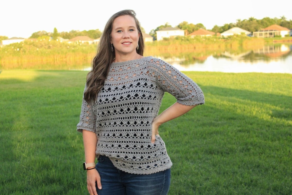 Serenity Sweater 2 Crochet WineTote bySpottedHorseDesignCo