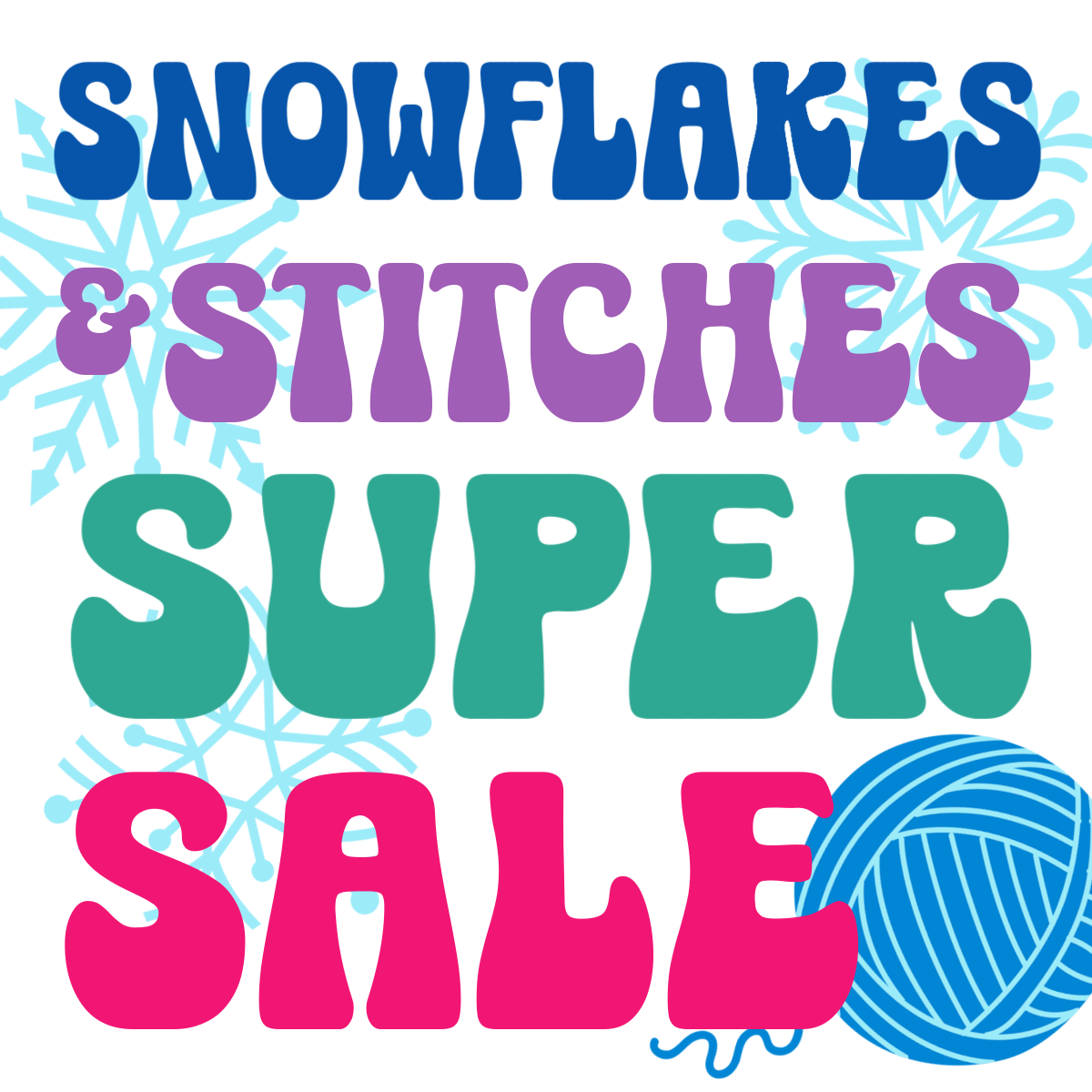 crochet snowflakes stitches sale event 2 square