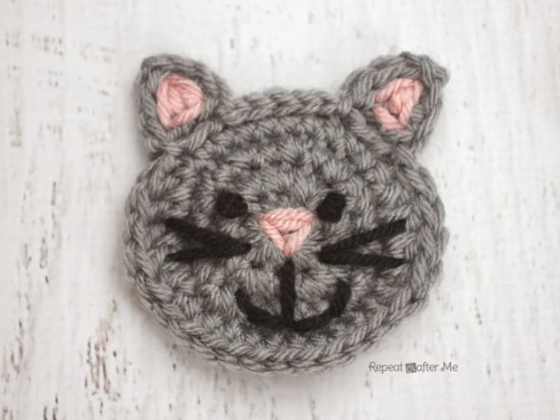 C is for Cat Crochet Applique by Repeat Crafter Me C is for Cat Crochet Applique by Repeat Crafter Me