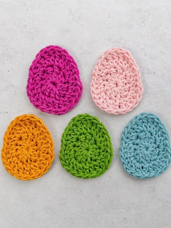 Crochet Egg Pattern Applique by Sarah Maker Crochet Egg Pattern Applique by Sarah Maker