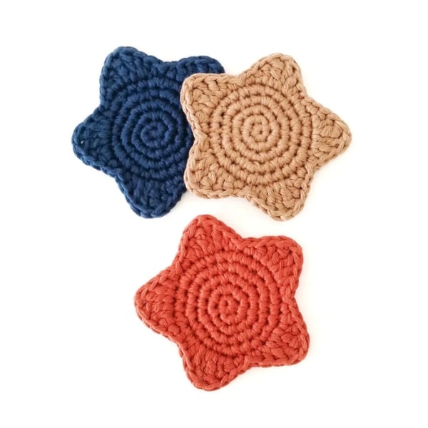 Easy Crochet Star Coasters by Stitch By Fay Easy Crochet Star Coasters by Stitch By Fay