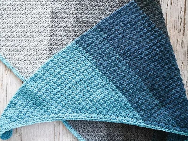 Gift to Myself Triangle Shawl Underground Crafter