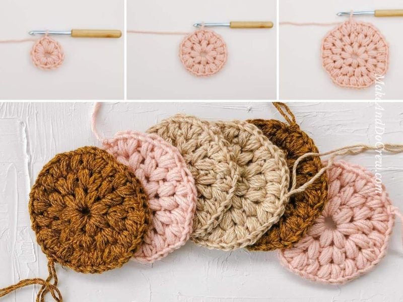 Puff Stitch easy tutorial Make and Do Crew. Mindless Crochet Stitch Pattern