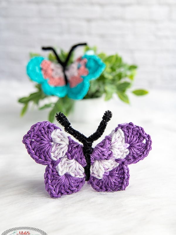 Quick Crochet Butterfly Pattern by Nicki_s Homemade Crafts Quick Crochet Butterfly Pattern by Nicki_s Homemade Crafts