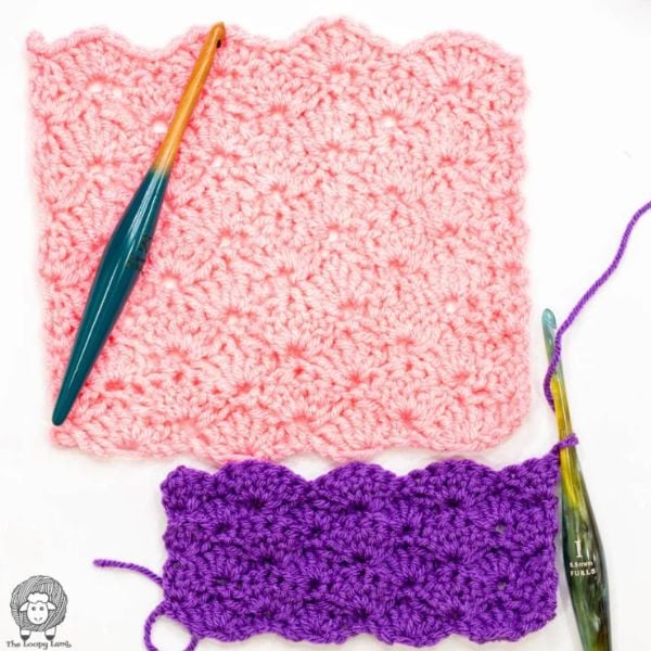 Shell Stitch Tutorial The Loopy Lamb Easy Beginner Tutorial. Mindless Crochet Stitch Pattern