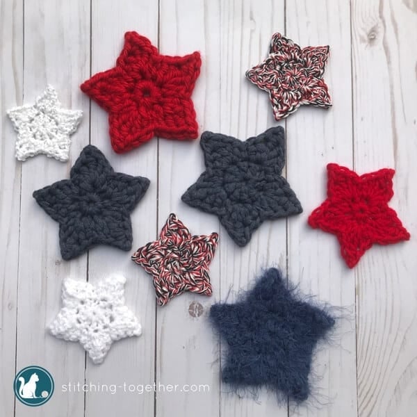 Simple Stars Crochet Pattern by Stitching Together Simple Stars Crochet Pattern by Stitching Together