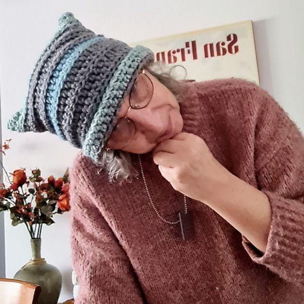 Striped Super Simple Crochet Hat Pattern Sandra Stitches