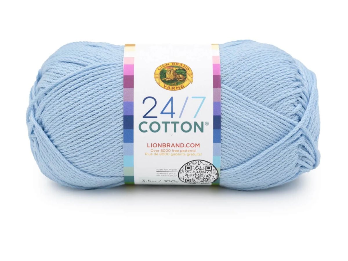24:7 cotton pale blue crochet 247 cotton pale blue