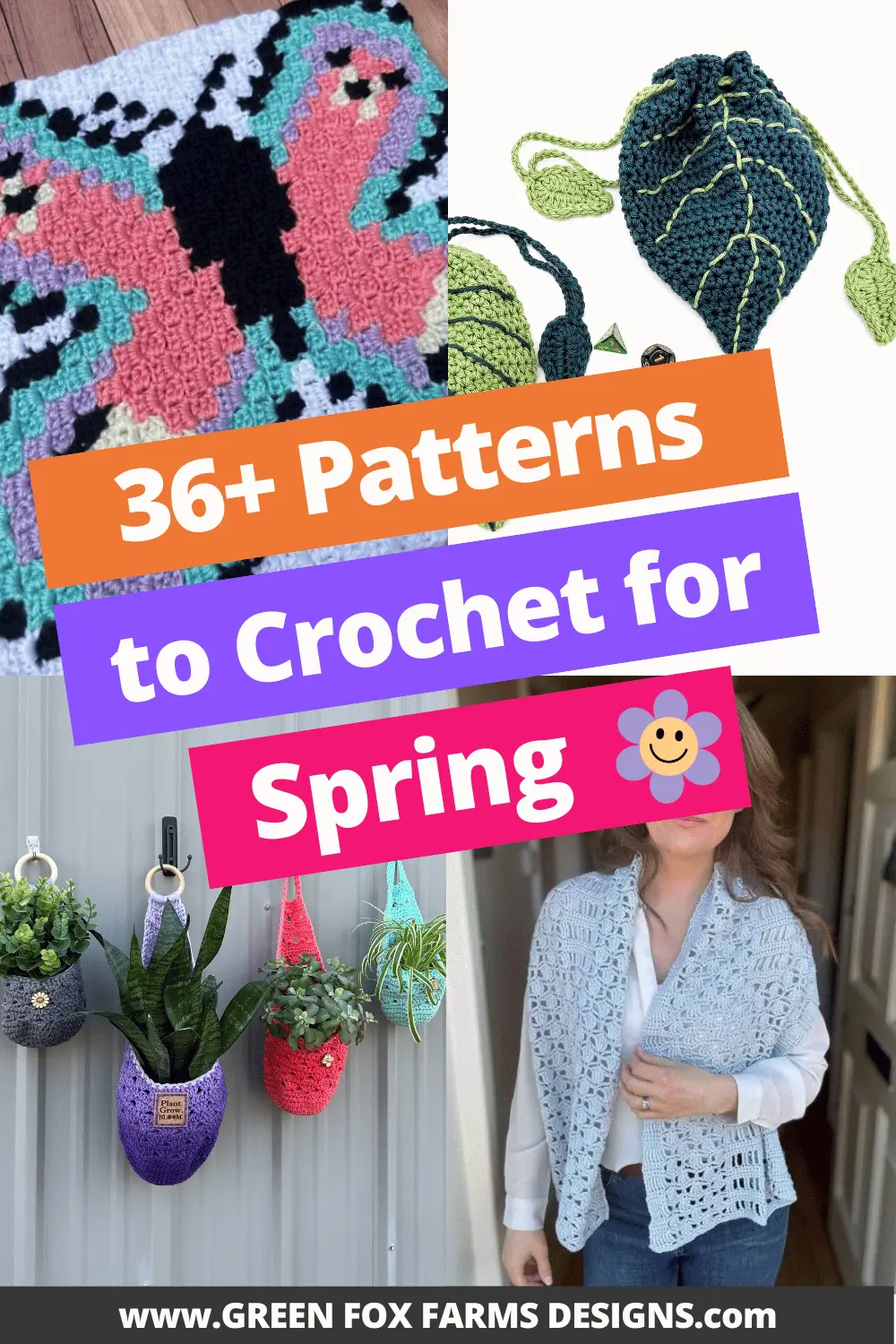 crochet 36 Best Spring Crochet Patterns Roundup by Green Fox Farms Designs © 2026 Pin 3