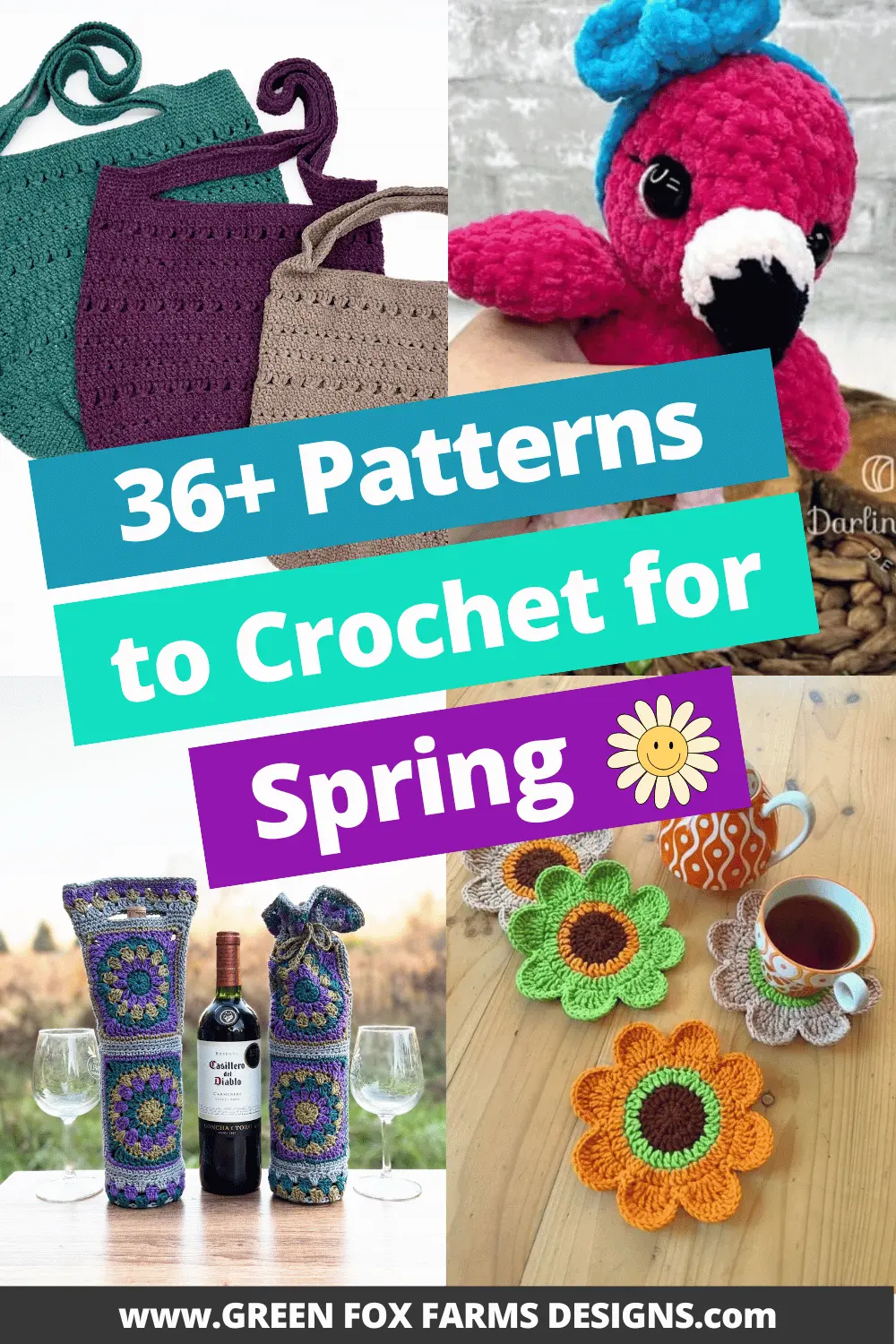 crochet 36 Best Spring Crochet Patterns Roundup by Green Fox Farms Designs © 2026 Pin 4