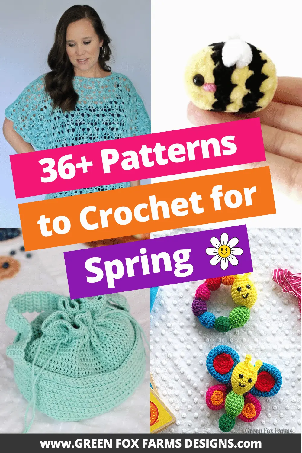 crochet 36 Best Spring Crochet Patterns Roundup by Green Fox Farms Designs © 2026 Pin 5