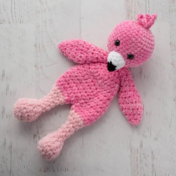Fiona A Crochet Flamingo Snuggler