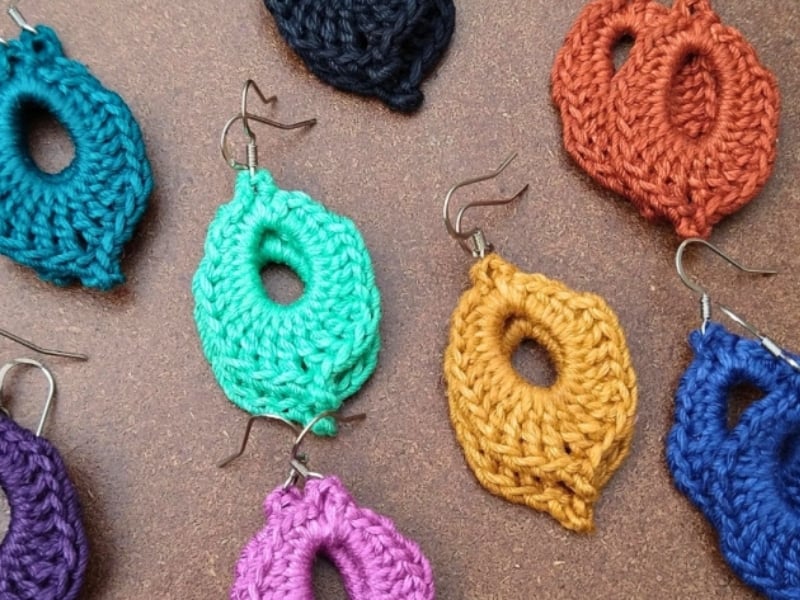 Quick and Stylish Crochet Earrings
