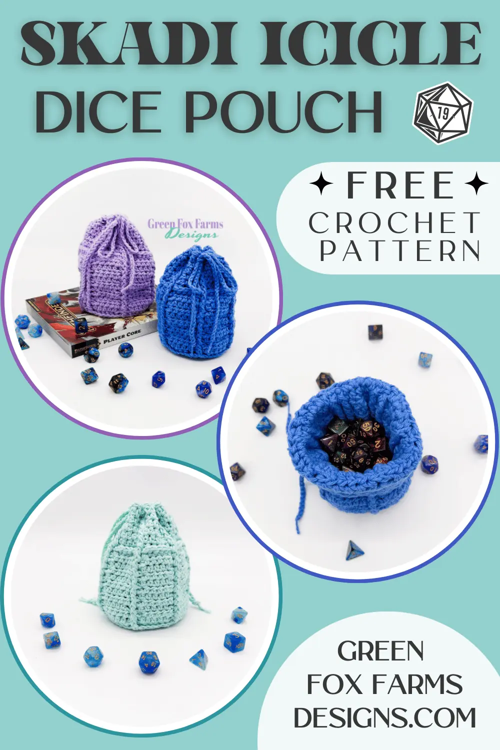 Skadi Icicle Crochet Dice Bag Pattern Free 3 crochet Skadi Icicle Crochet Dice Bag Pattern Free 3