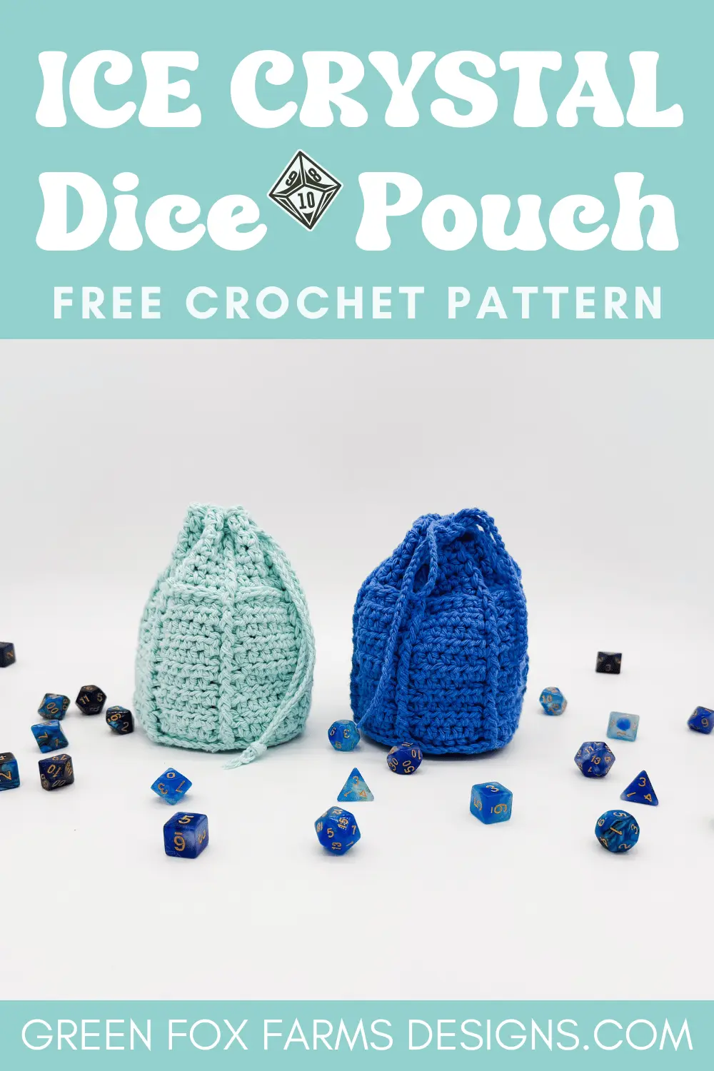 Skadi Icicle Crochet Dice Bag Pattern Free 6 Beautiful Sweet Stripes Stockings in Red, Green, and Purple. Create your own handmade stockings with this crochet Christmas Stocking tutorial. Crochet a Stocking in Small, Medium, or Large sizes with this farmhouse Christmas Stocking crochet pattern by greenfoxfarmsdesigns.com