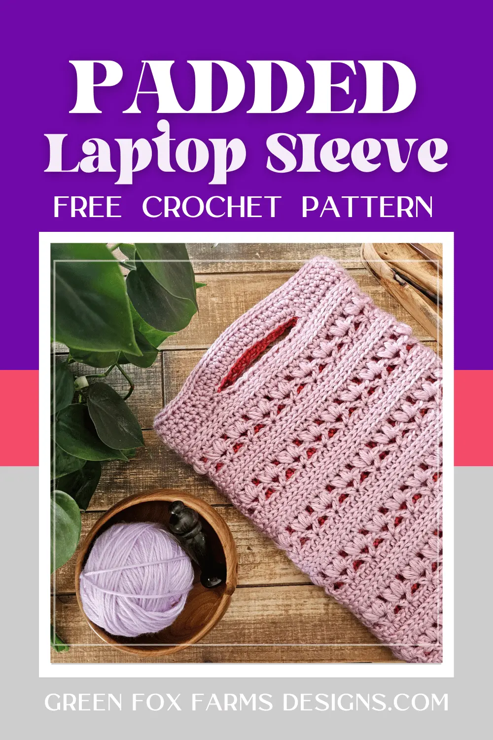 Beautiful Sweet Stripes Stockings in Red, Green, and Purple. Create your own handmade stockings with this crochet Christmas Stocking tutorial. Crochet a Stocking in Small, Medium, or Large sizes with this farmhouse Christmas Stocking crochet pattern by greenfoxfarmsdesigns.com