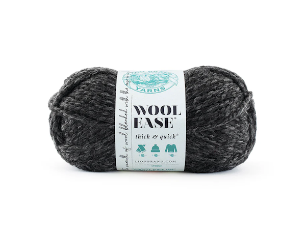 crochet wool ease tq charcoal