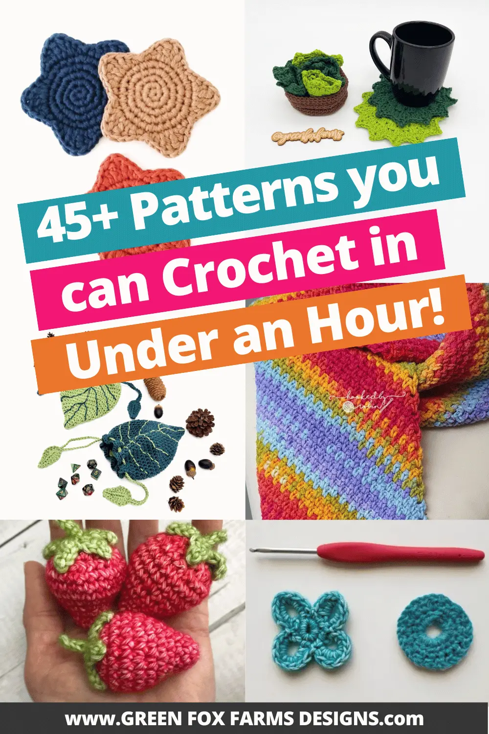 45 Best Quick Crochet Projects Patterns Roundup by Green Fox Farms Designs © 2026 Pin 2 Free Beer Crochet Patterns for Drinkers