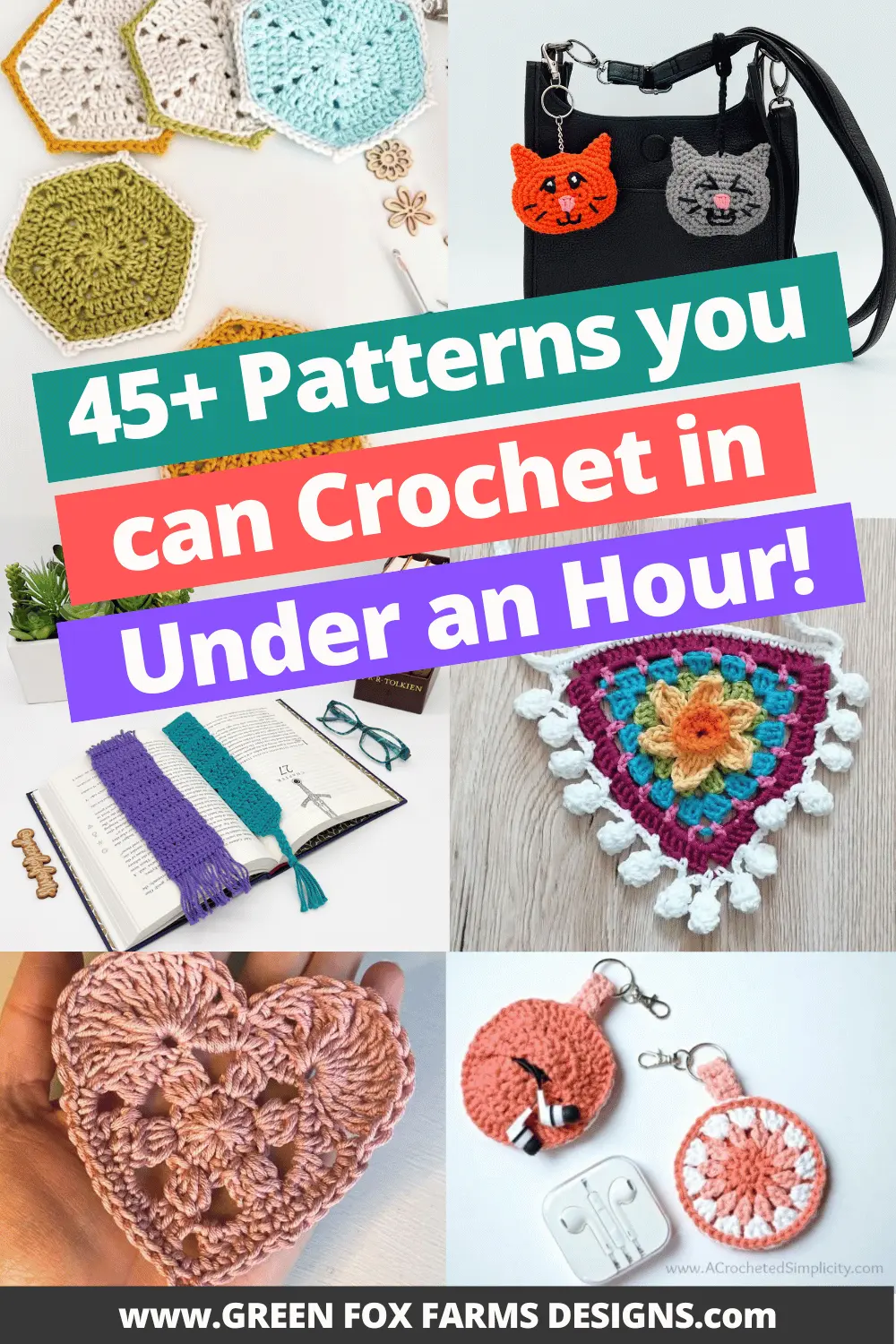 45 Best Quick Crochet Projects Patterns Roundup by Green Fox Farms Designs © 2026 Pin 3 crochet 45 Best Quick Crochet Projects Patterns Roundup by Green Fox Farms Designs © 2026 Pin 3