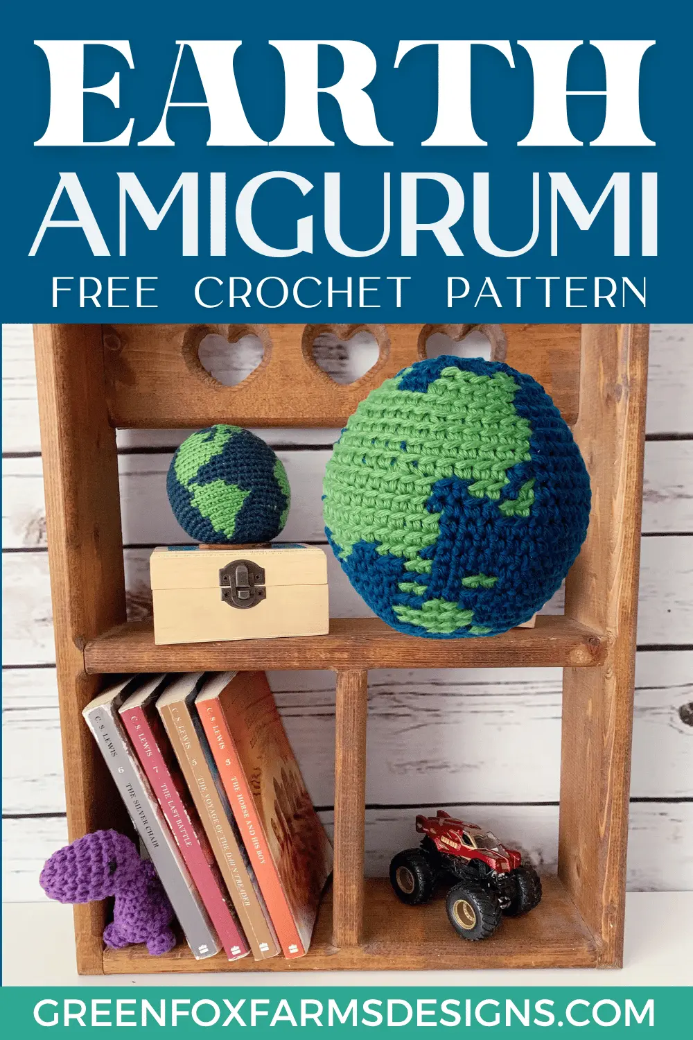 Free Amigurumi Crochet Earth Pattern - Green Fox Farms Designs - PIN 8 Sweet Stripes Friendship Square Crochet Pattern image with colorful crocheted afghan squares in purple, blue, coral, and mint green by www.greenfoxfarmsdesigns.com